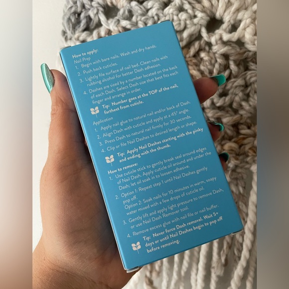 Red Aspen Nail Dashes in Martha Marie is Loved Almond Press Ons - Picture 3 of 3